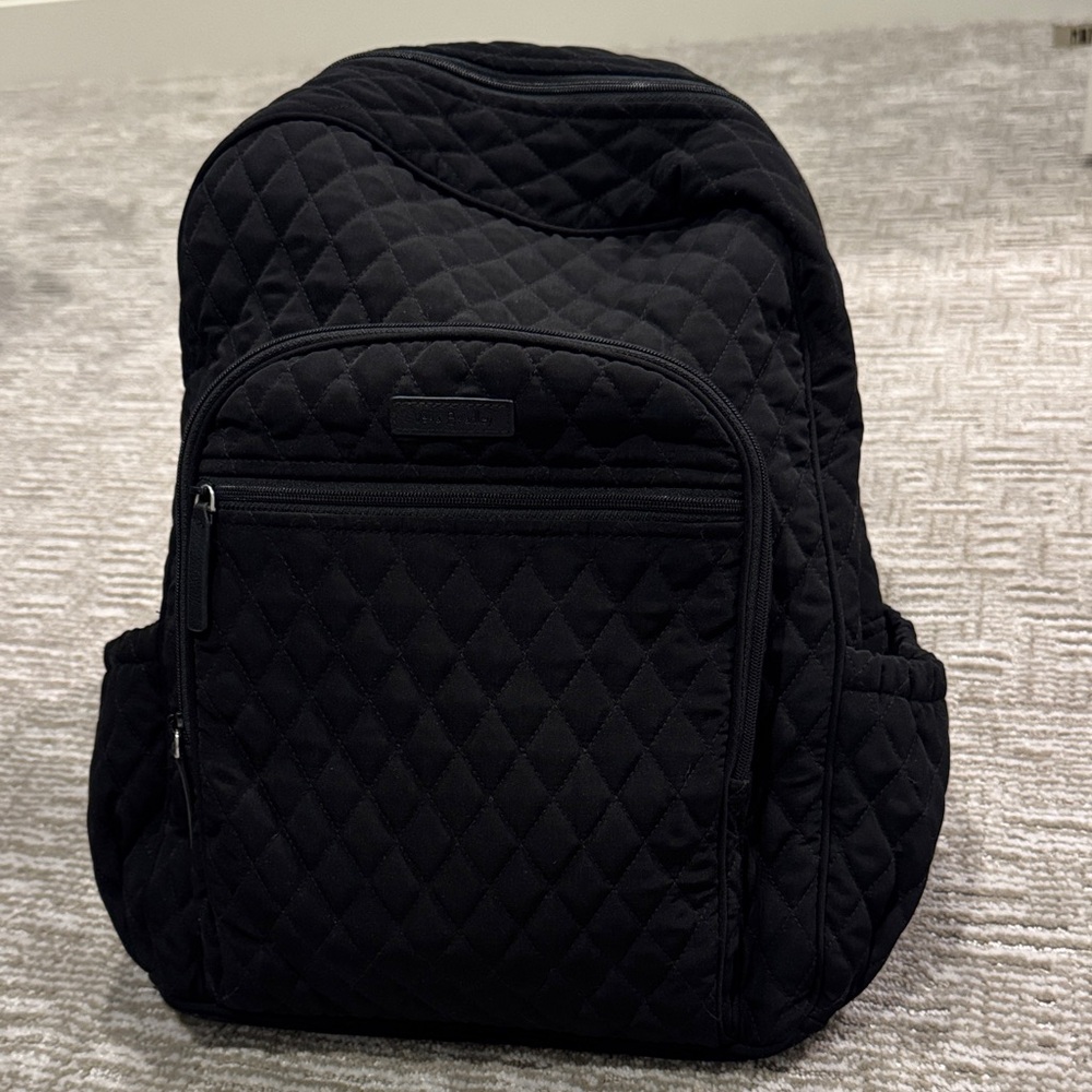 Vera Bradley Quilted Black Backpack